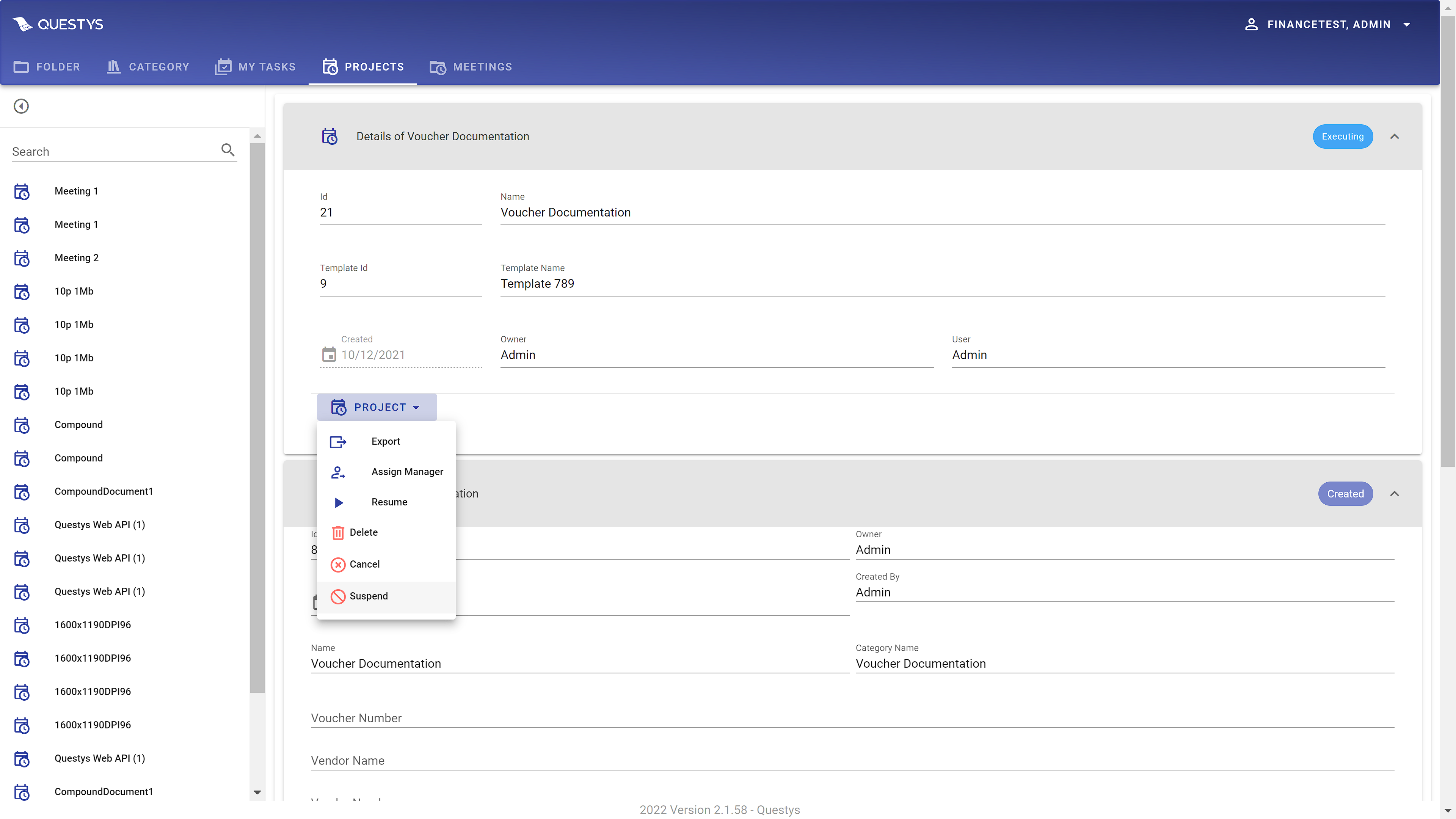 WorkFlowProjectCreateLight
